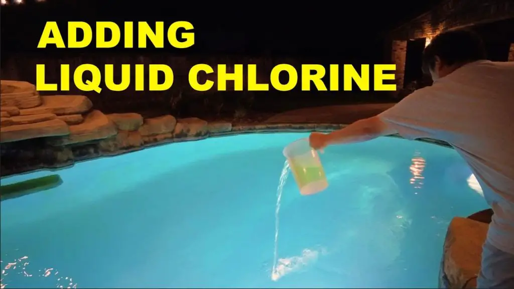 How Much Liquid Chlorine to Add to the Pool