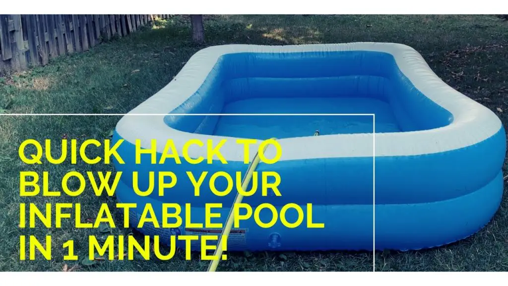 How to Blow Up Intex Pool