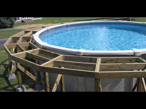 How to Build Deck around Round Pool