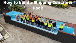 How to Build Shipping Container Pool