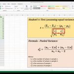 How to Calculate Pooled Variance in Excel
