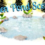 How to Make a Frozen Pond for Christmas Village