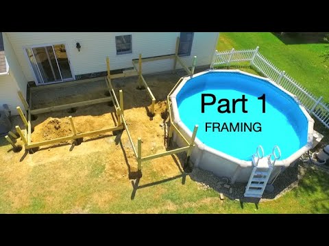 How to Build a Deck around a Pool