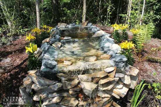 How to Build a Pond Waterfall With Concrete