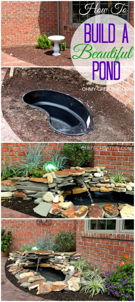 How to Build a Small Pond Waterfall Step by Step