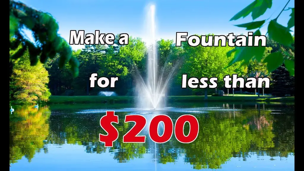 How to Build Your Own Pond Fountain