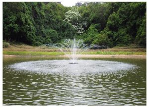 HQUA Large Pond Floating Fountain