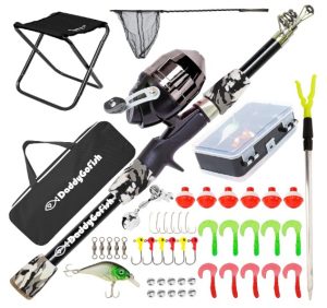 DaddyGoFish Beginner Telescopic Rod & Reel