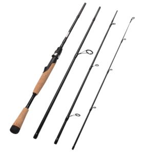 Fiblink 4 Pieces Travel Spinning Rod
