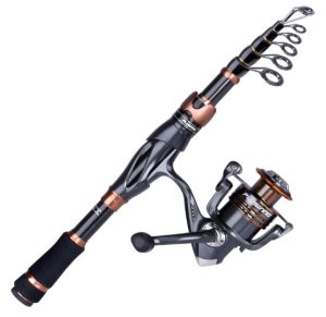 PLUSINNO Fishing Rod and Reel Hiking Combo