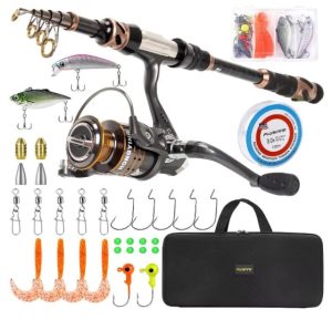 PLUSINNO Fishing Rod and Reel for Hiking