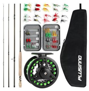 PLUSINNO Fly Fishing Rod and Reel Combo