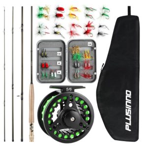 PLUSINNO Fly Fishing Rod and Reel Combo