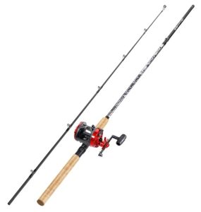 Sougayilang Fiberglass Salmon Fishing Combo