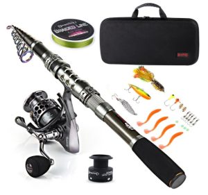 Sougayilang Fishing Rod Reel Combo