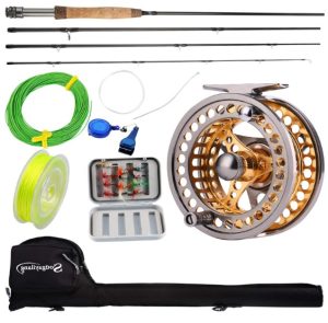 Sougayilang Fly Fishing Rod Reel Combo