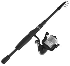 Zebco 33 Spinning Reel and Telescopic Fishing Rod Combo