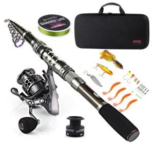 Sougayilang Fishing Rod Reel Combo