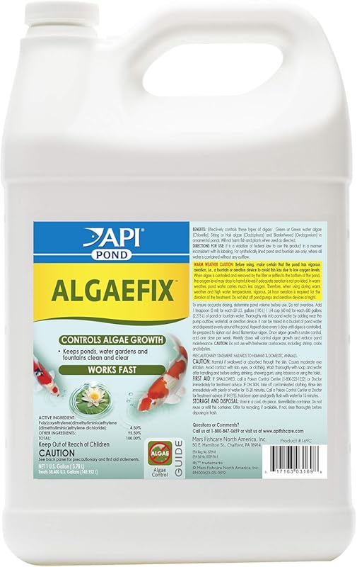 API Pond Algaefix 1 Gallon: Copper-Free Algae Control Safe for Fish Pl