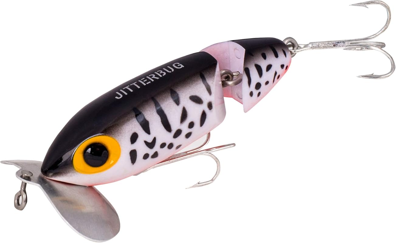 Arbogast Jitterbug Topwater Bass Fishing Lure Ideal for Night Fishing