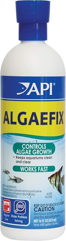 API ALGAEFIX Algae Control Solution for Ponds Fountains 16-Ounce Bottl