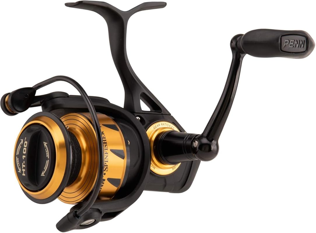 Penn Spinfisher VI Spinning Reel: IPX5 Sealed Body, HT-100 Drag, CNC G