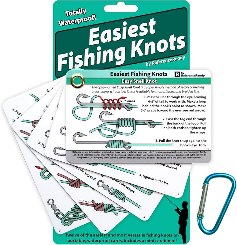 Ultimate Waterproof Easiest Fishing Knots Guide: Tie 12 Simple Knots w