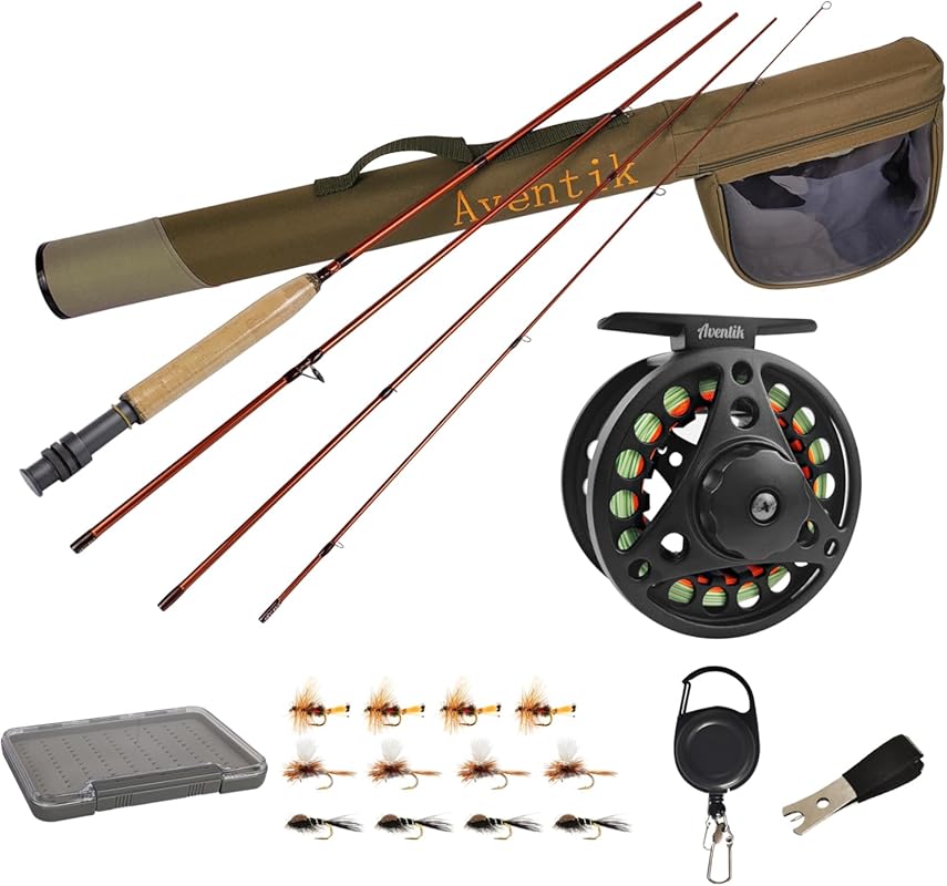 Aventik Extreme Fly Fishing Combo Kit 0-6WT Rod Reel Outfit with Trave