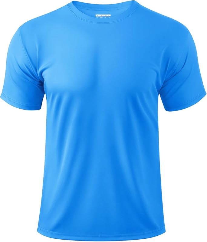 Boladeci Men's Short Sleeve UPF 50+ Swim Shirt Sun Protection Moisture