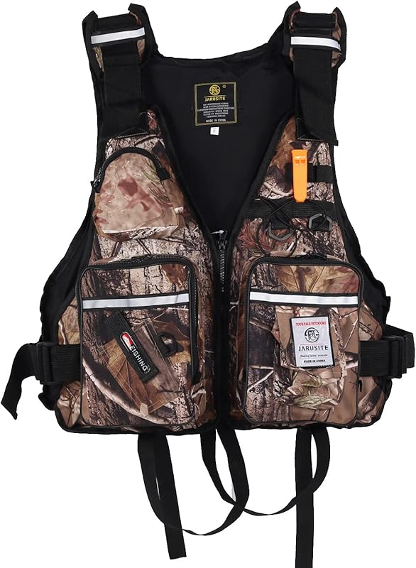 JKSPORTS Multifunctional Fishing Vest Life Jacket for Swimming Sailing