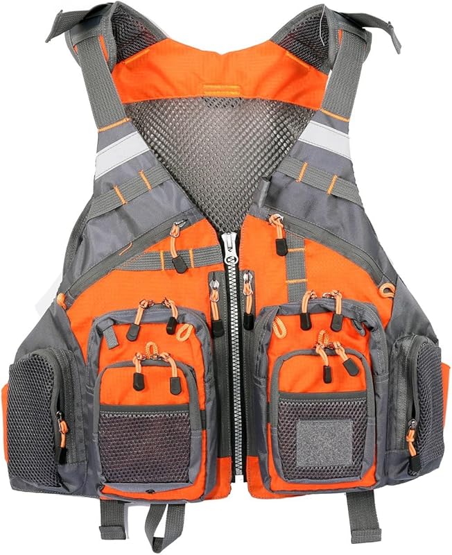 Breathable Multifunctional Adult Kayak Life Jacket for Fishing - Multi