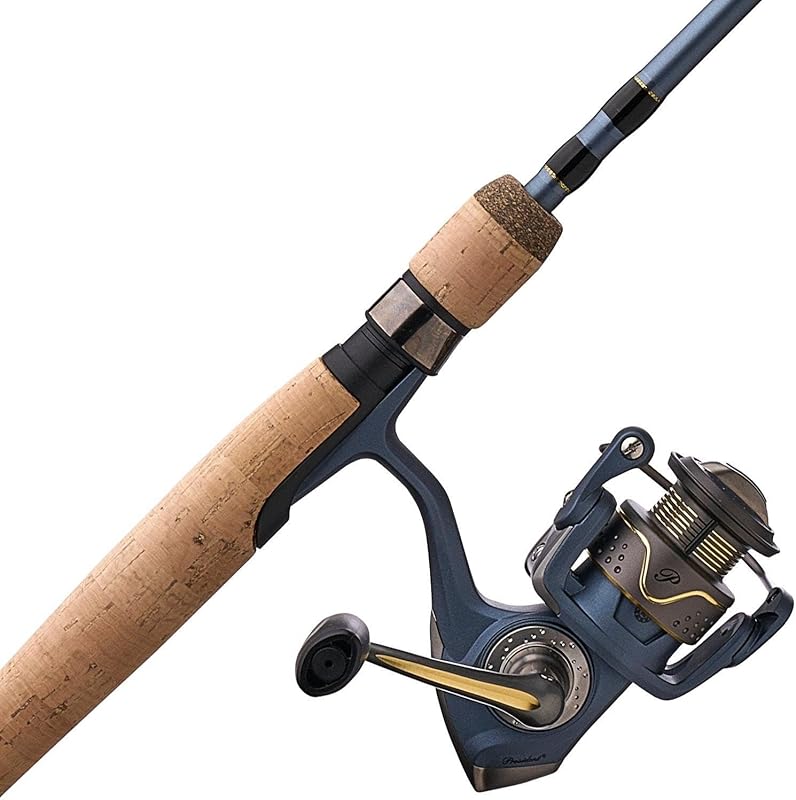 Pflueger President Spinning Reel Rod Combo: 10-Bearing System, Lightwe
