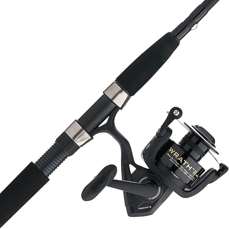 Penn Wrath II Spinning Rod and Reel Combo - Durable Construction, Smoo