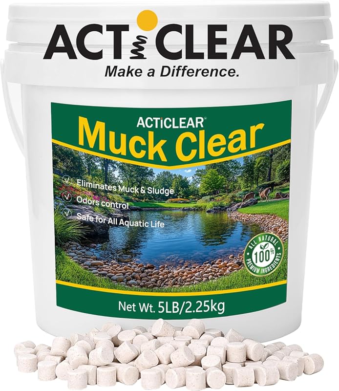 Muck Clear 5LB Beneficial Bacteria Clears Pond Sludge Odors Boosts Enz