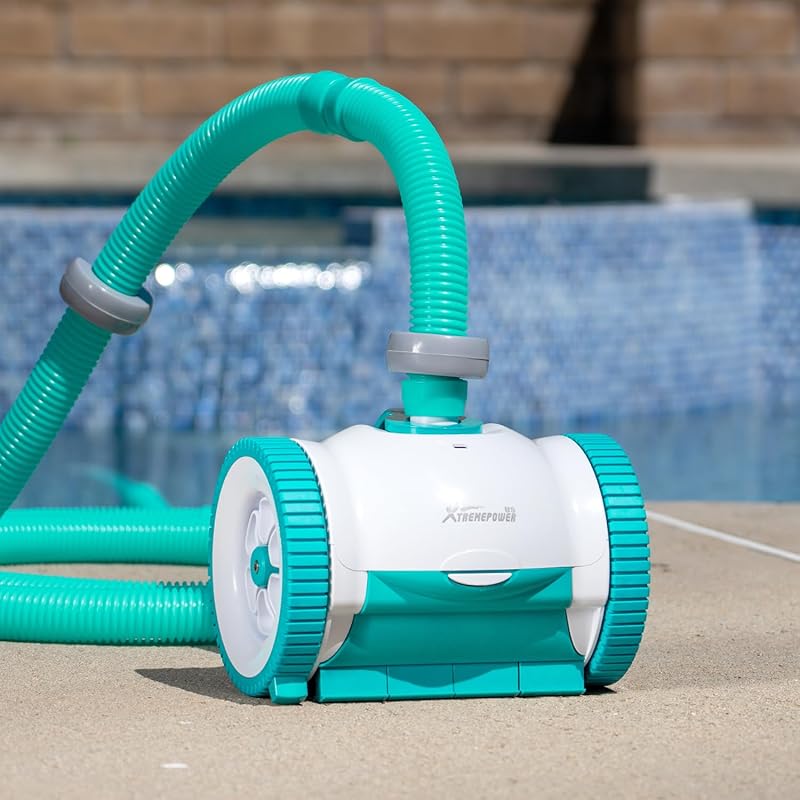 XtremepowerUS Suction-Side Automatic Pool Vacuum Cleaner with 39ft Hos