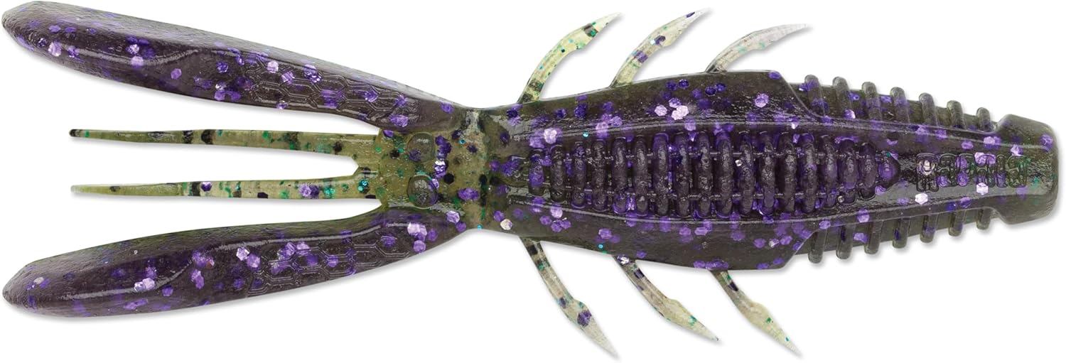 CrushCity Bronco Bug Soft Plastic Bass Lure Dual-Action Creature Bait 