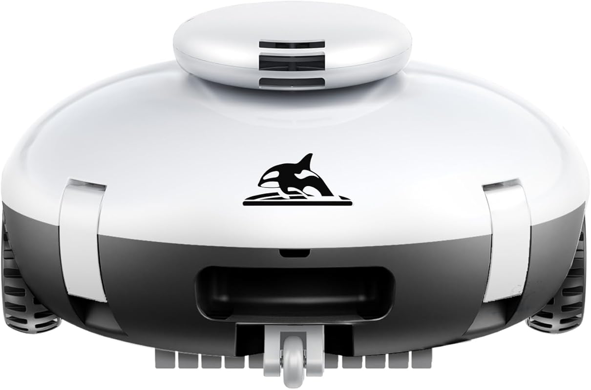 Lightweight Cordless Robotic Pool Vacuum with 90-Min Runtime, Double F
