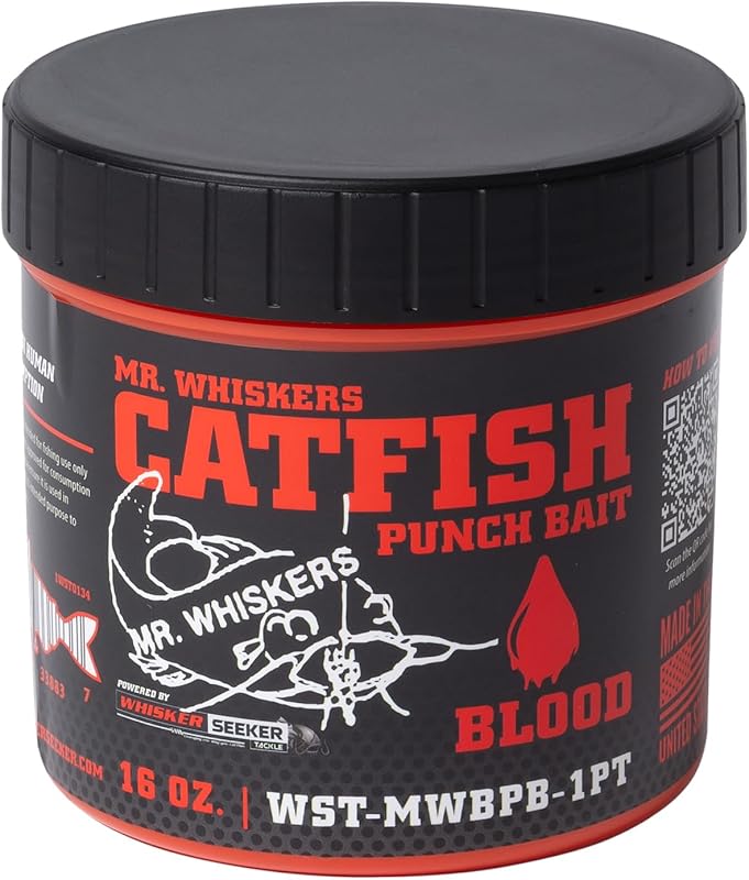 Mr. Whiskers Catfish Punch Bait Proven Attractant for Big Catfish Fres