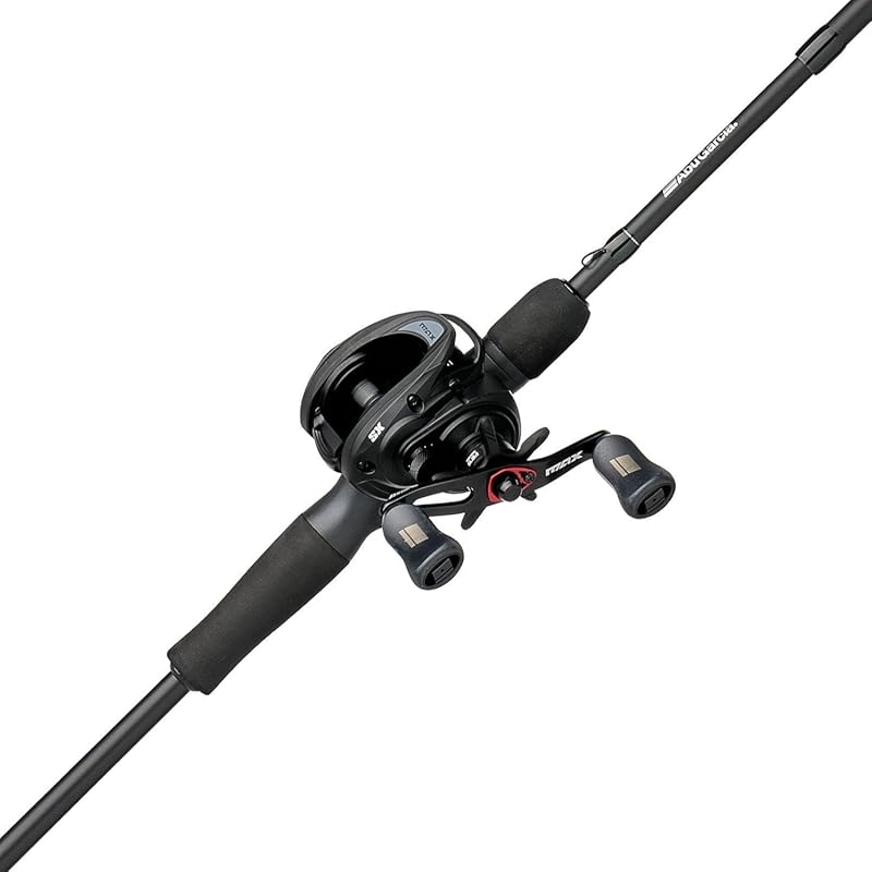 Abu Garcia Max SX Low Profile Baitcast Reel and Rod Combo for Smooth C
