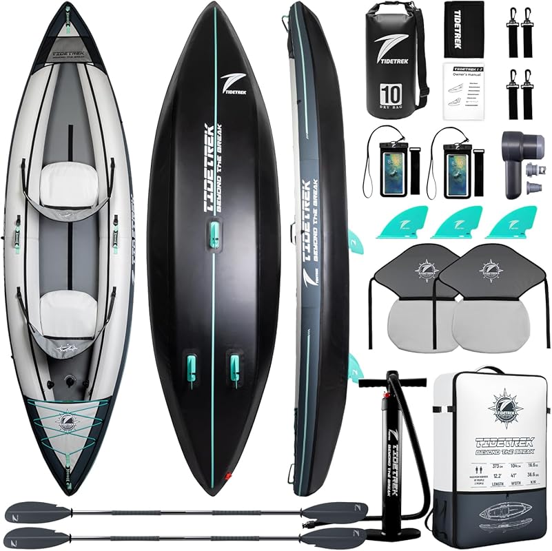 Lightweight Inflatable Touring Kayak for 1-2 Persons with Waterproof S