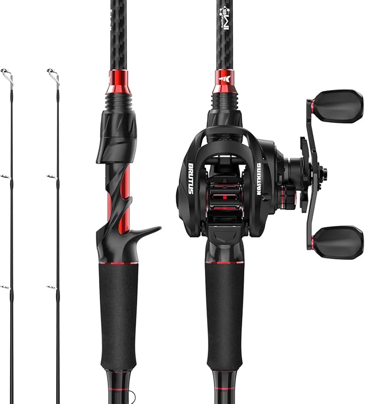 KastKing Brutus Twin-Tip Rod Reel Combo IM6 Graphite Backup Tip EVA Du