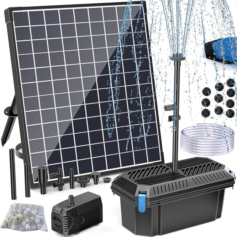 best solar powered pond filters