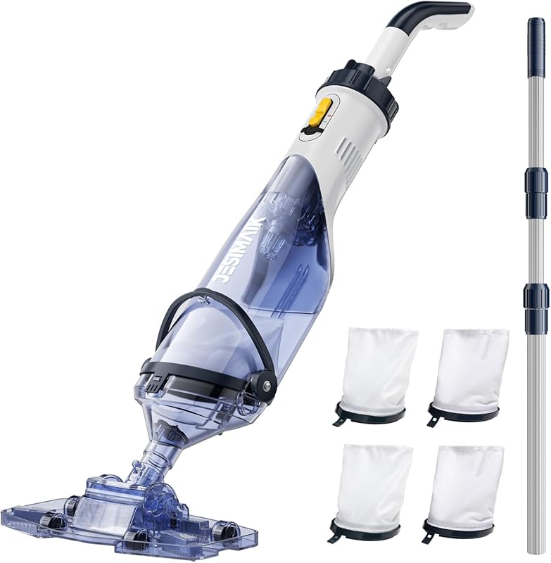 JESIMAIK Rechargeable Handheld Pool Vacuum, 18.5GPM Suction, 60Min Run