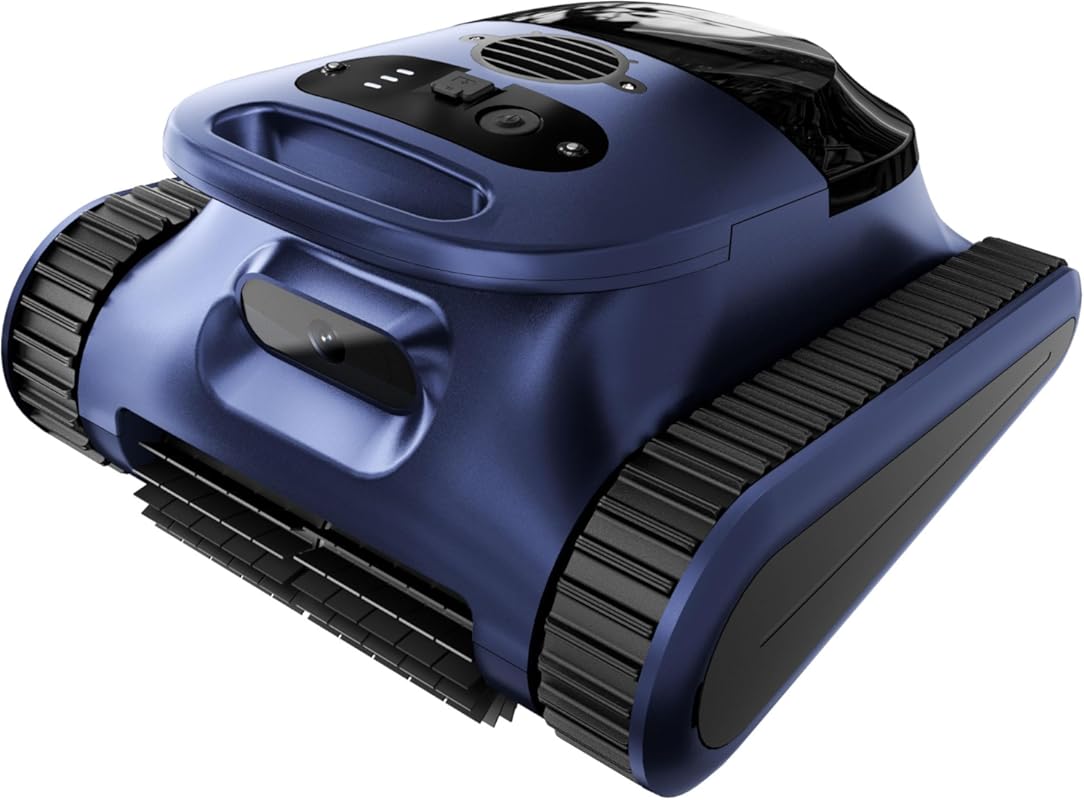 2026 Robotic Pool Vacuum with 180W Brushless Motor, 48KPa Suction, Wal