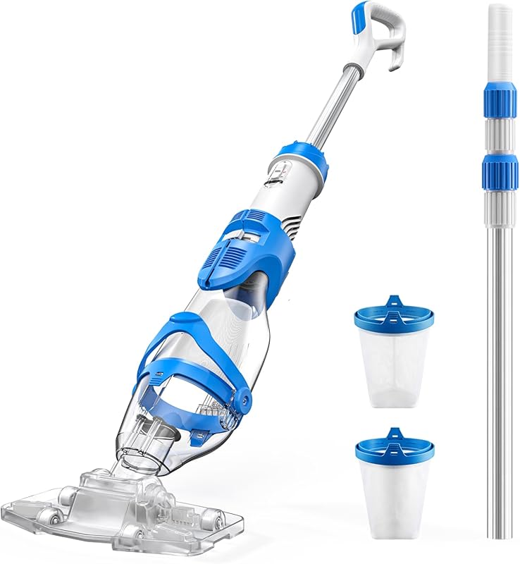 Consciot 22GPM Handheld Pool Vacuum for Above & Inground Pools, 7.3FT 