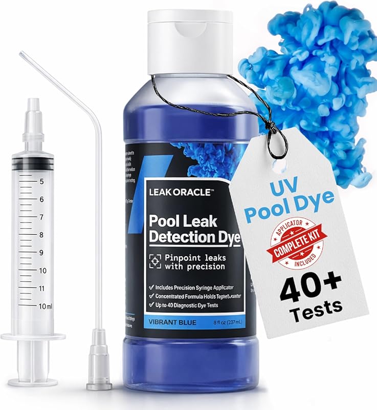 Pool Leak Detection Dye Kit by Leak Oracle – Leak Detection Dye with P