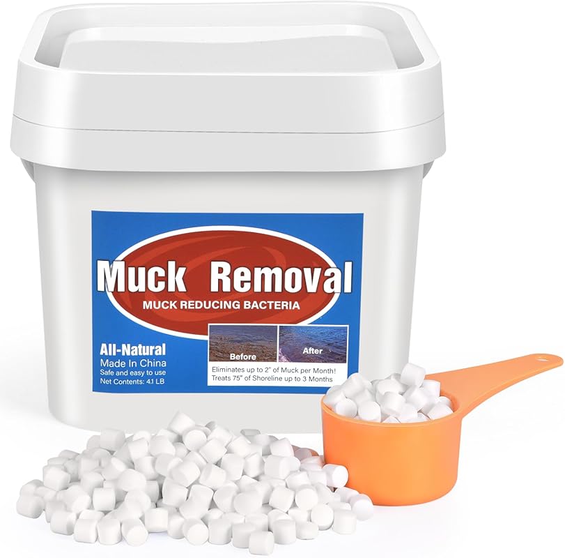Muck Removal 4.1LB Natural Pond Treatment: Sludge Remover, Oxygenates 