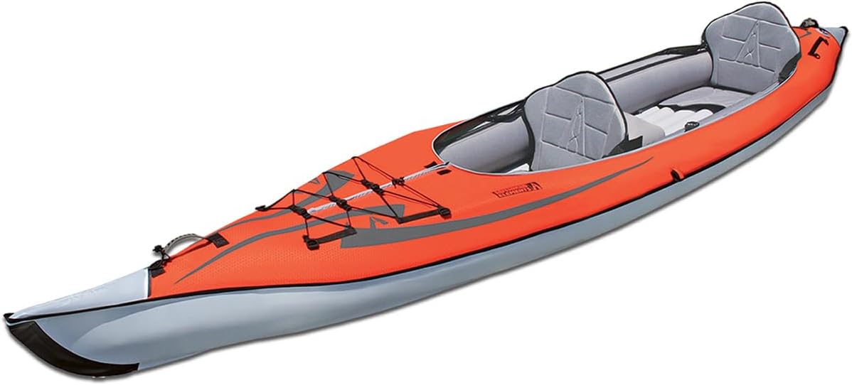 AdvancedFrame Convertible 2 Person Inflatable Kayak with Pump for Adul