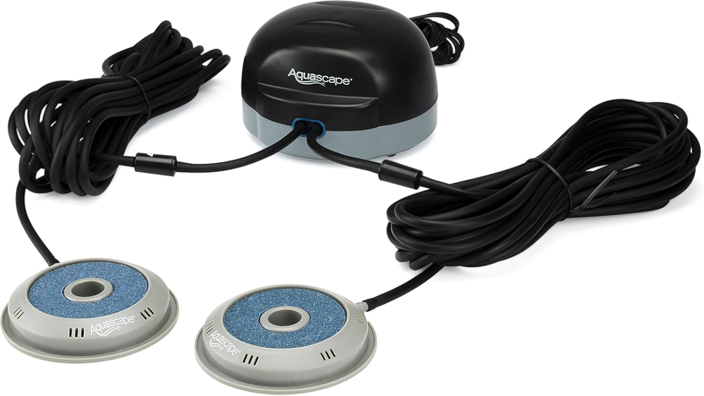 Aquascape 75000 Pond Air 2 Double Outlet Aeration Kit for Fish Ponds