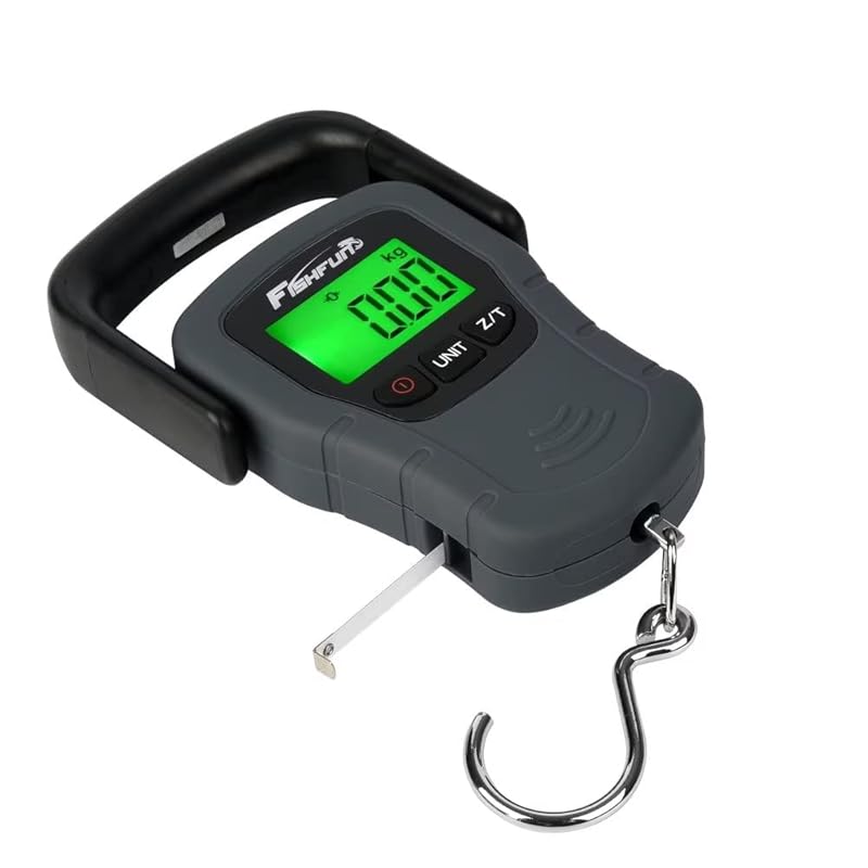 Digital Hanging Fish Weight Scale 110lb/50kg with Measuring Tape, Larg